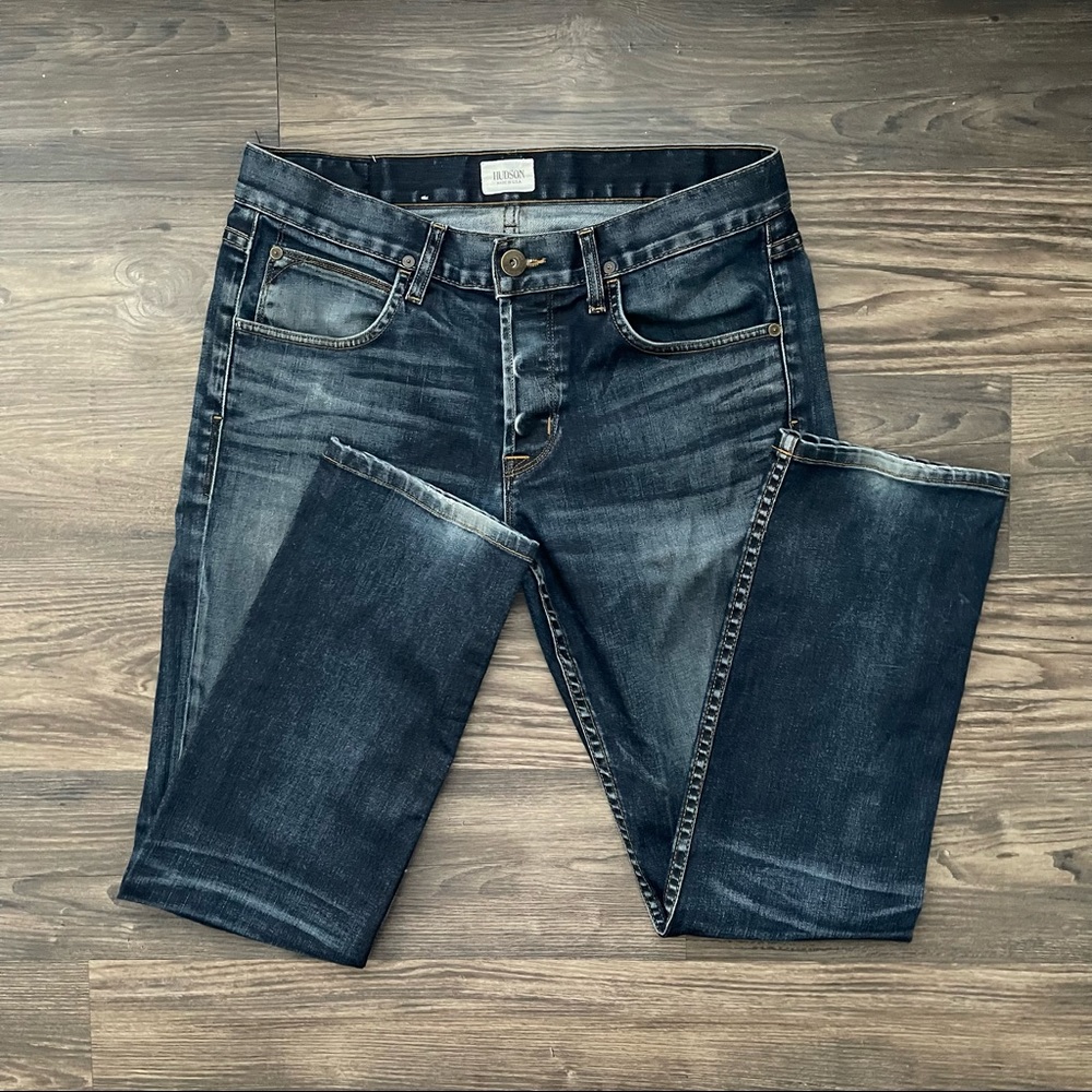Hudson Byron Five Pocket Straight Button Fly Jeans